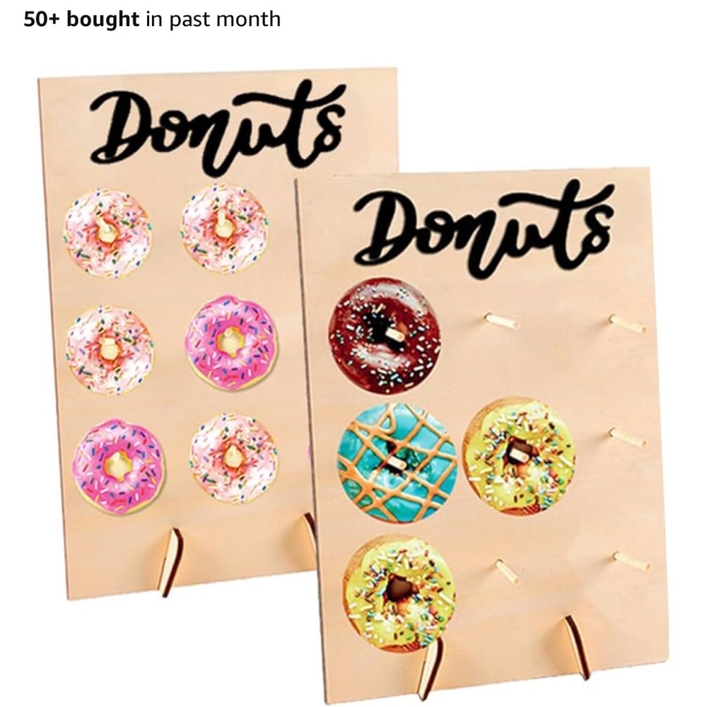 Amazon Donut Display Stand with Colorful Design